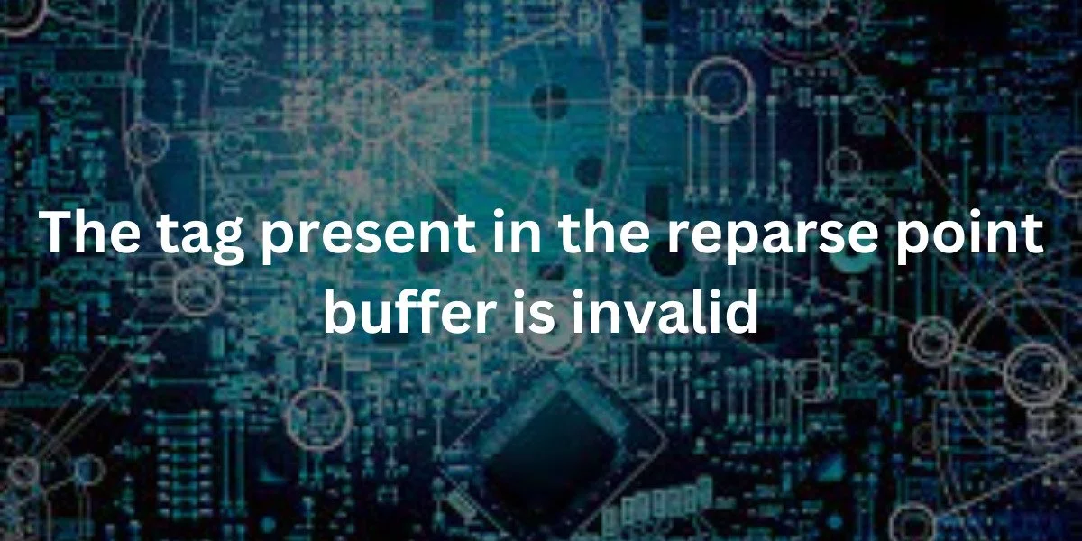 The tag present in the reparse point buffer is invalid